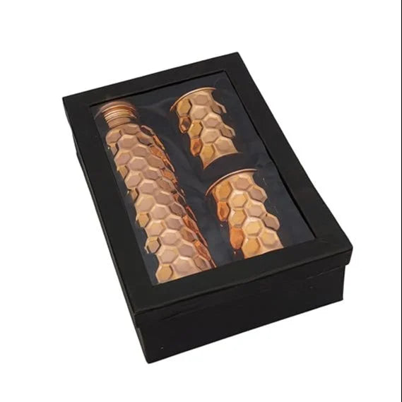 Ayurvedic Copper Water Bottle Set