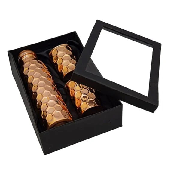 Ayurvedic Copper Water Bottle Set