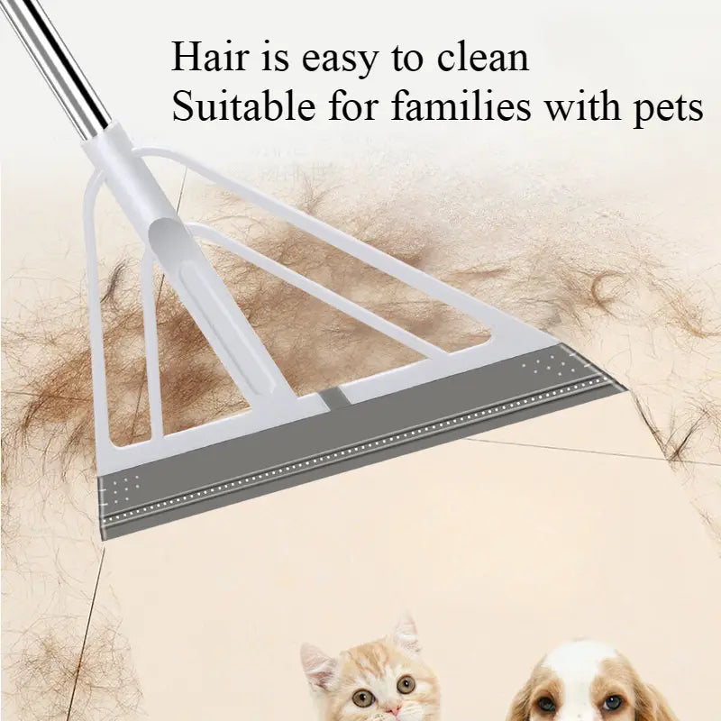 Eco-Friendly Broom with Scraper