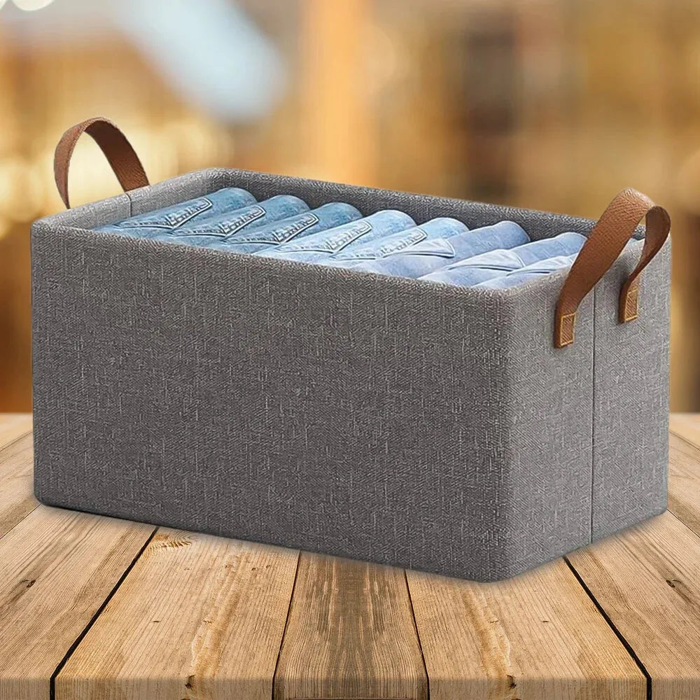 Canvas cloth storage basket - home improvement