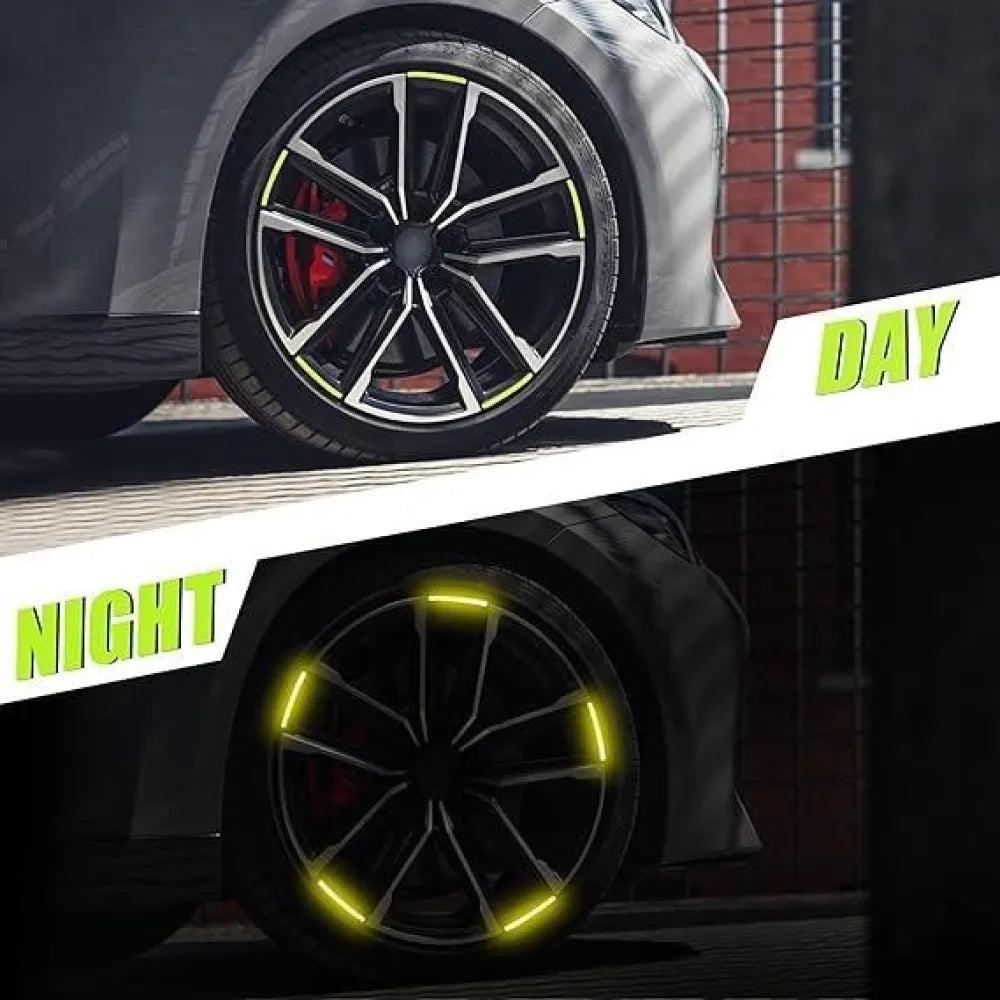 Car wheel rim stickers.