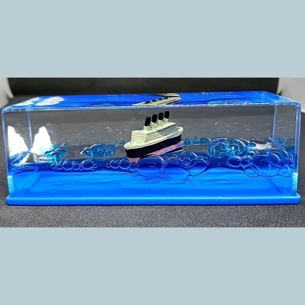 Car dashboard sailing ship showpiece