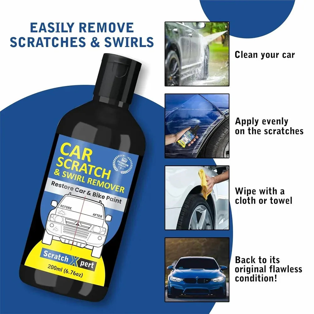Car scratch remover kit - car and bike accessories
