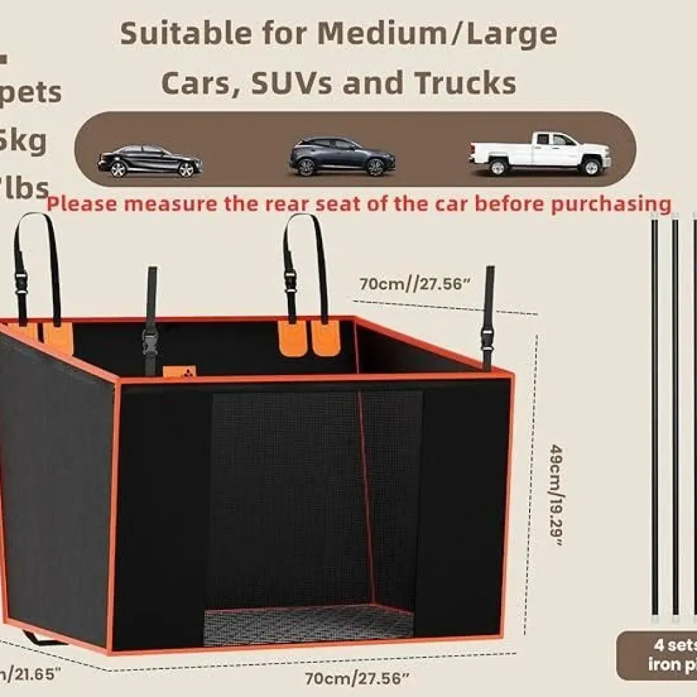 Car seat for dogs - car and bike accessories