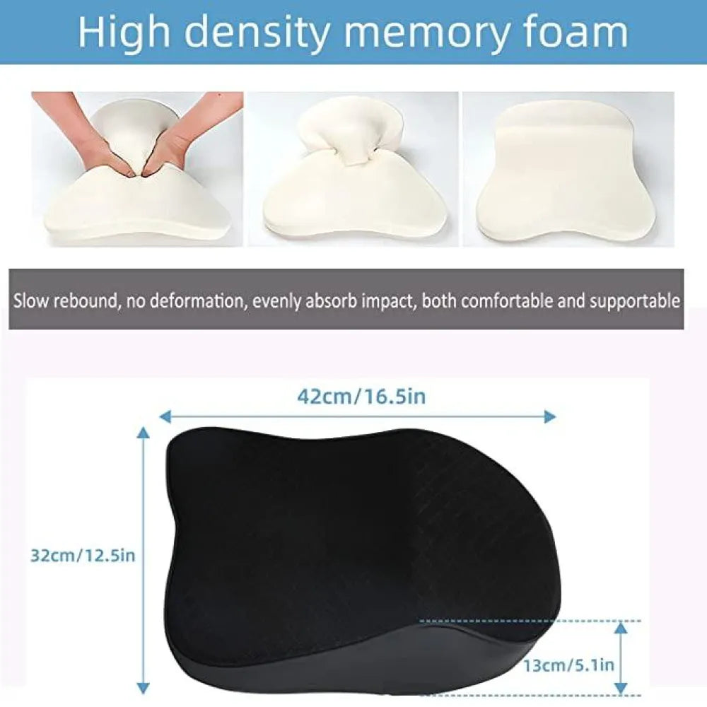 Car seat headrest neck rest pillow cushion for all cars- ergonomic memory foam support neck/back pain relief
