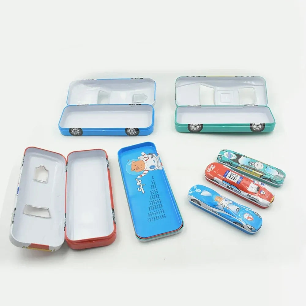 Car-shaped metal pencil box - office