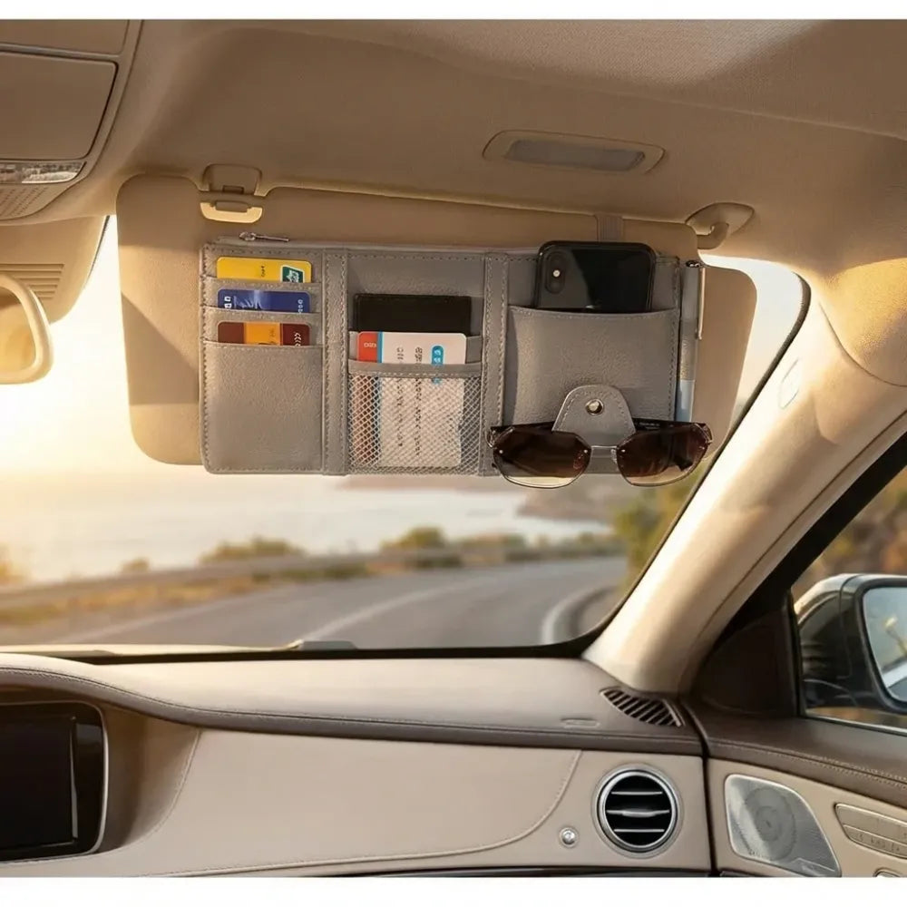 Car visor storage organizer - potential heroes