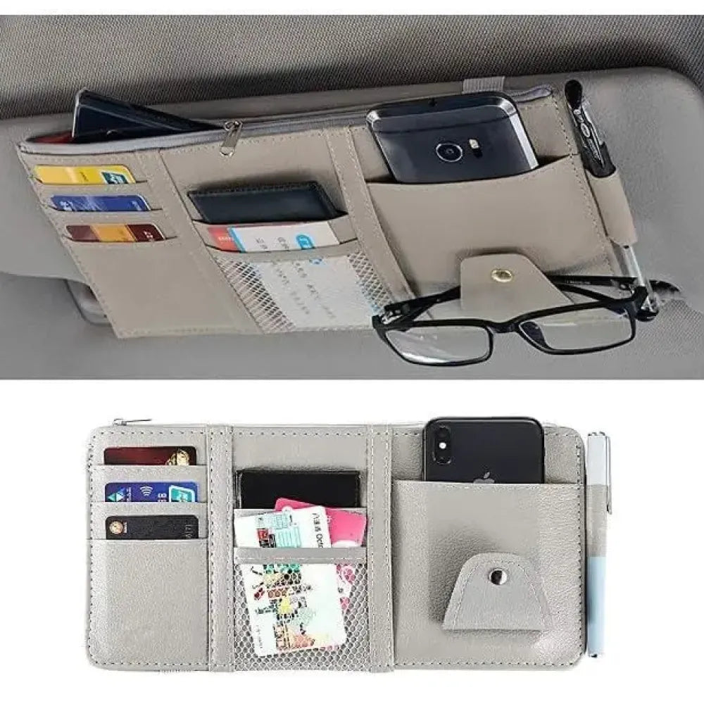 Car visor storage organizer - potential heroes