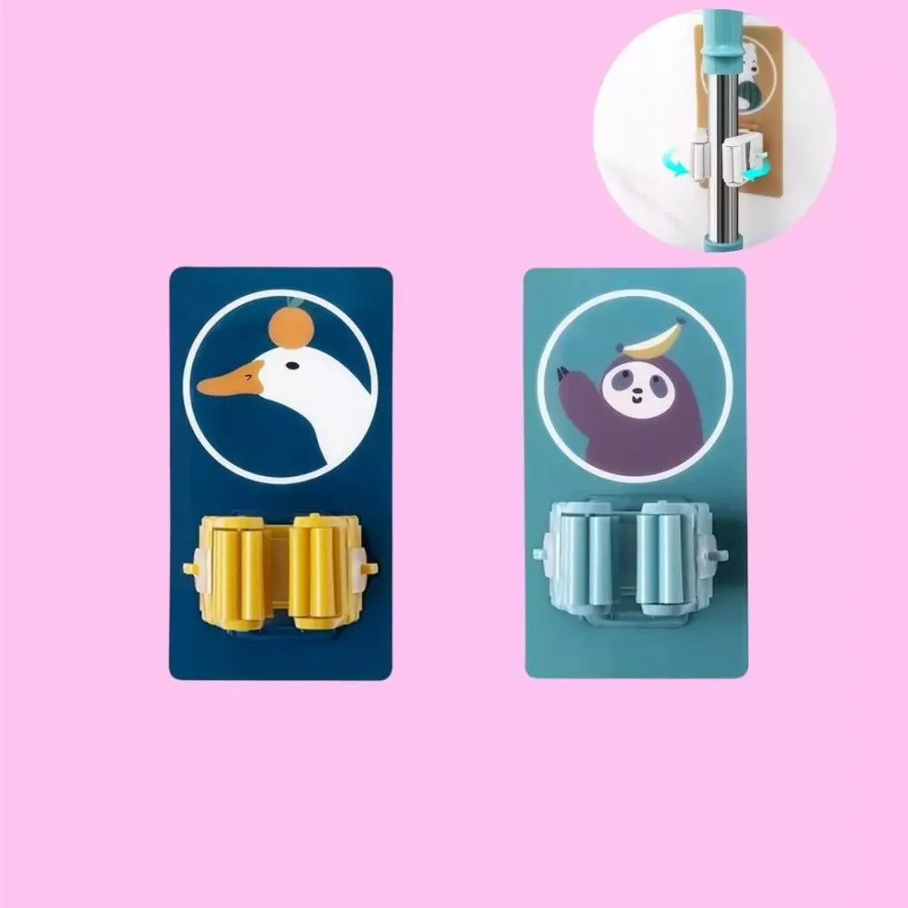 Cartoon mop broom holder - home essentials