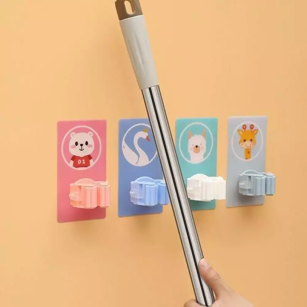 Cartoon mop broom holder - home essentials
