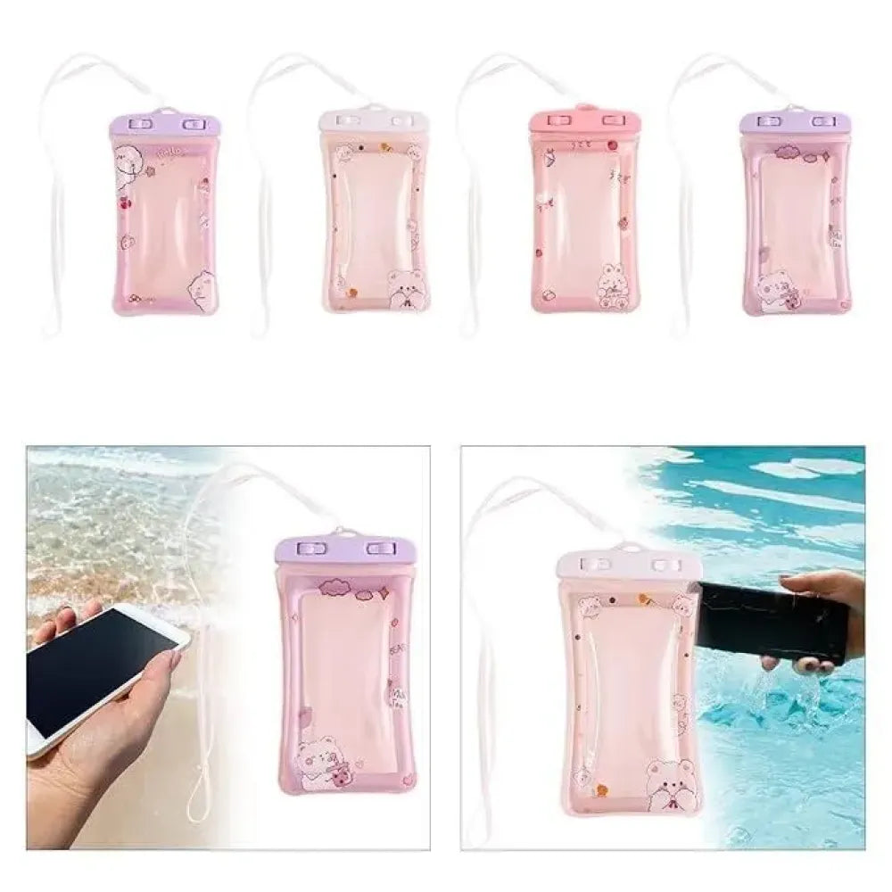 Cartoon waterproof phone pouch