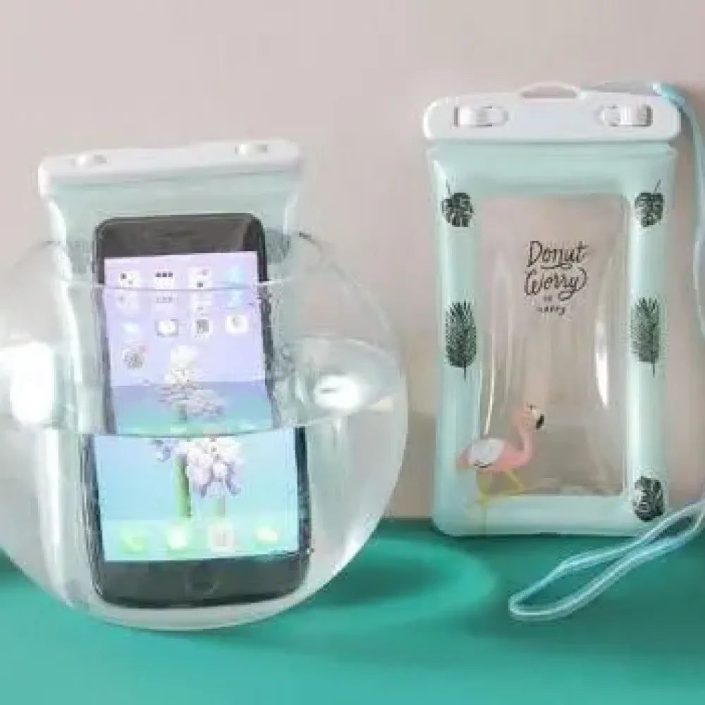 Cartoon waterproof phone pouch