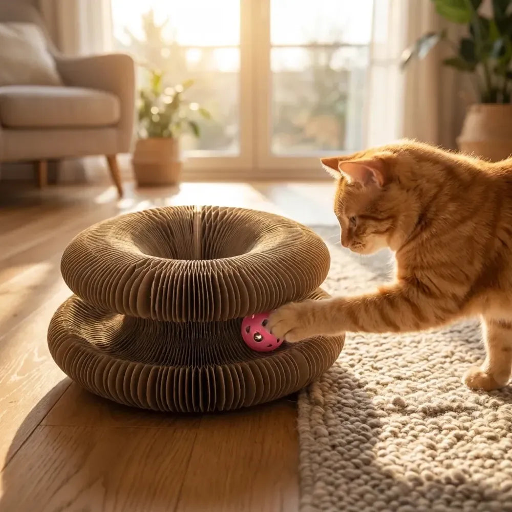 Cat scratching board foldable scratcher