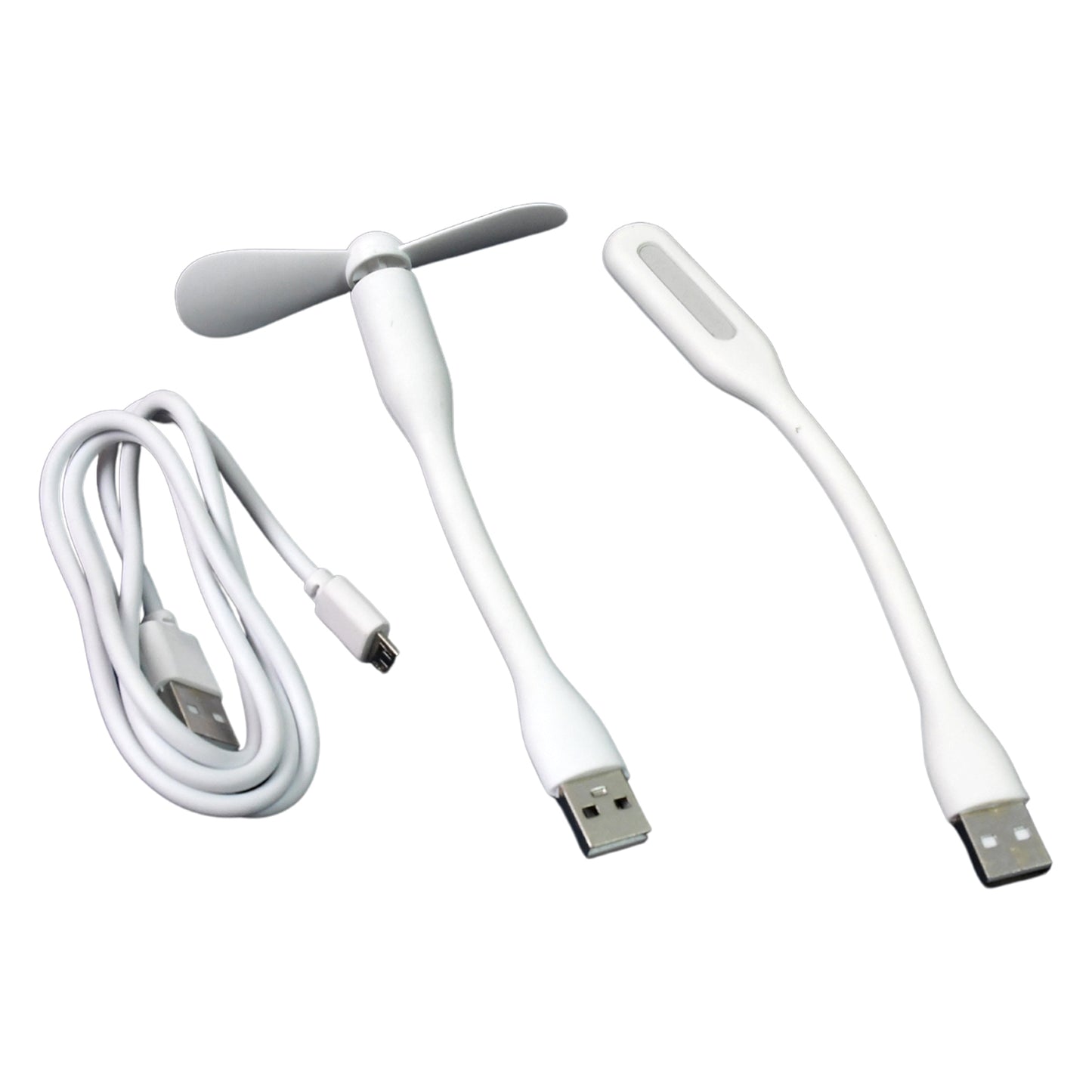 Portable USB Fan & Light Combo
