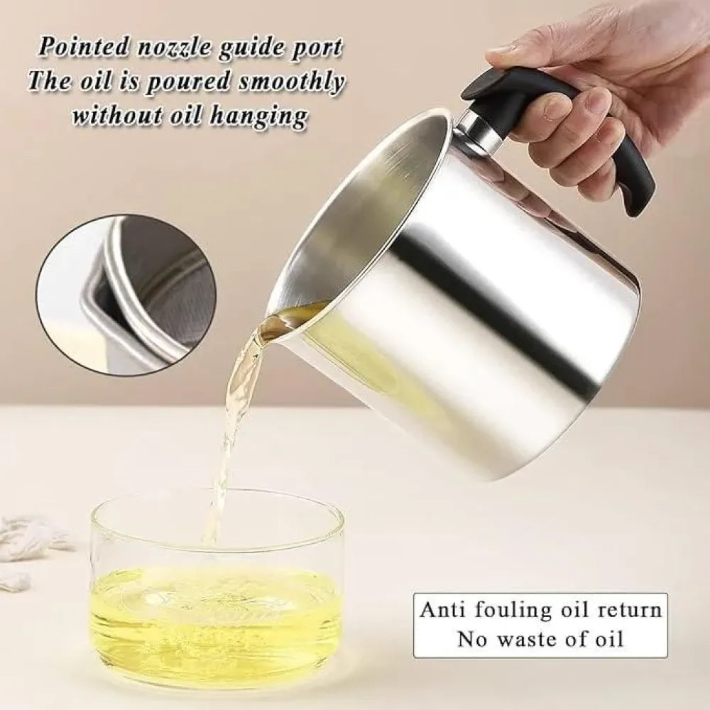 Chef’s oil filter pot