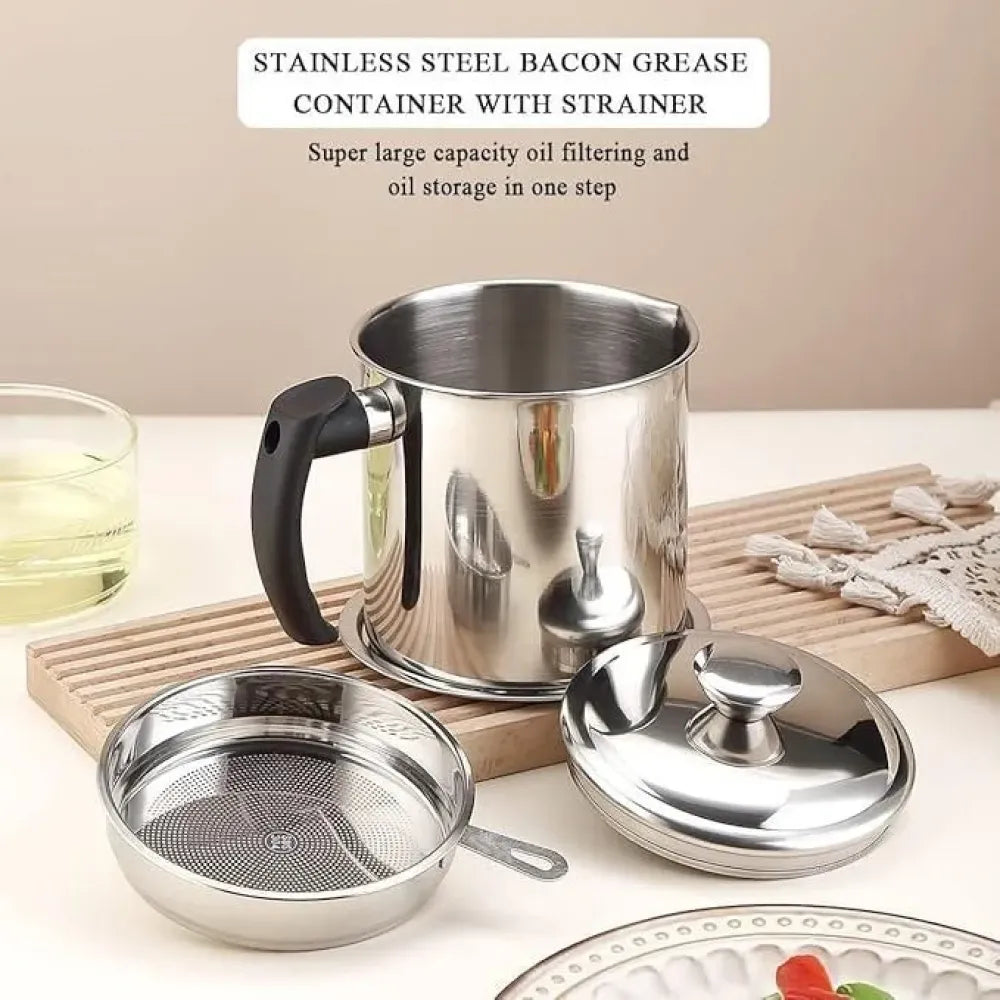 Chef’s oil filter pot