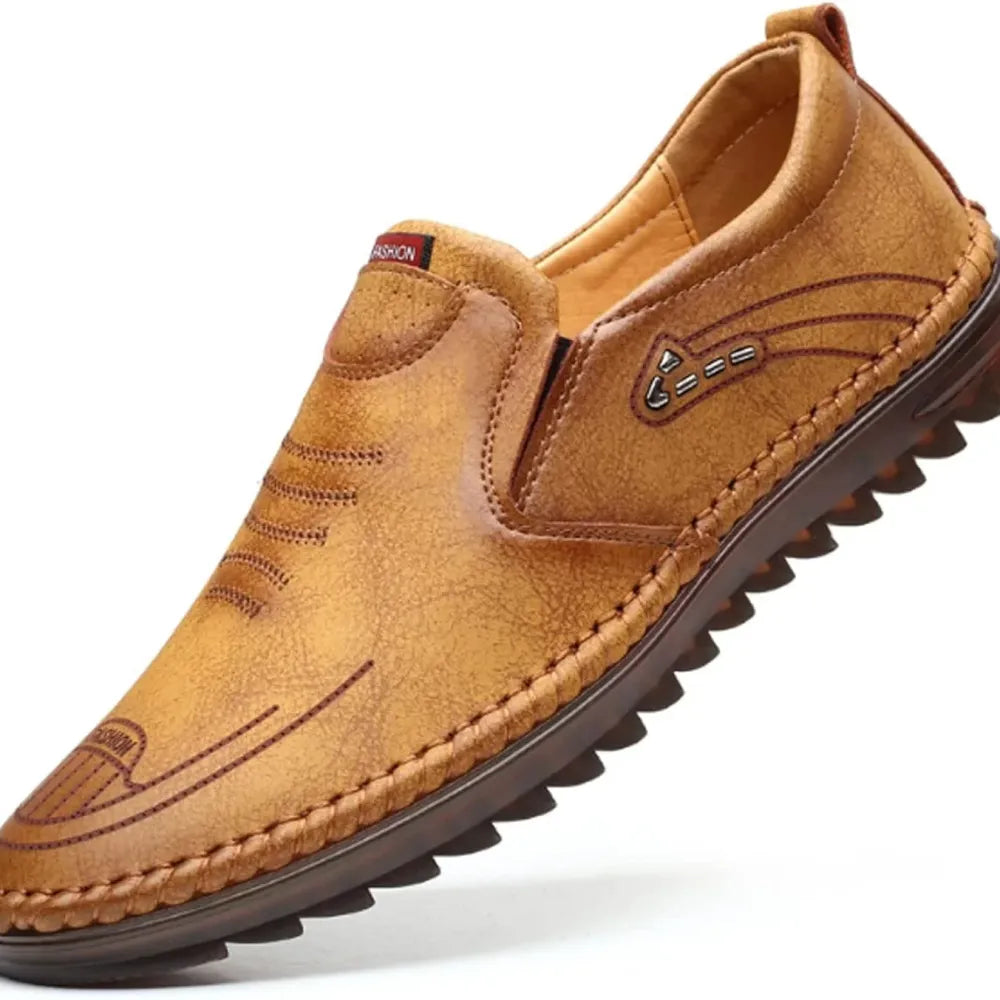 Classic brown leather shoes