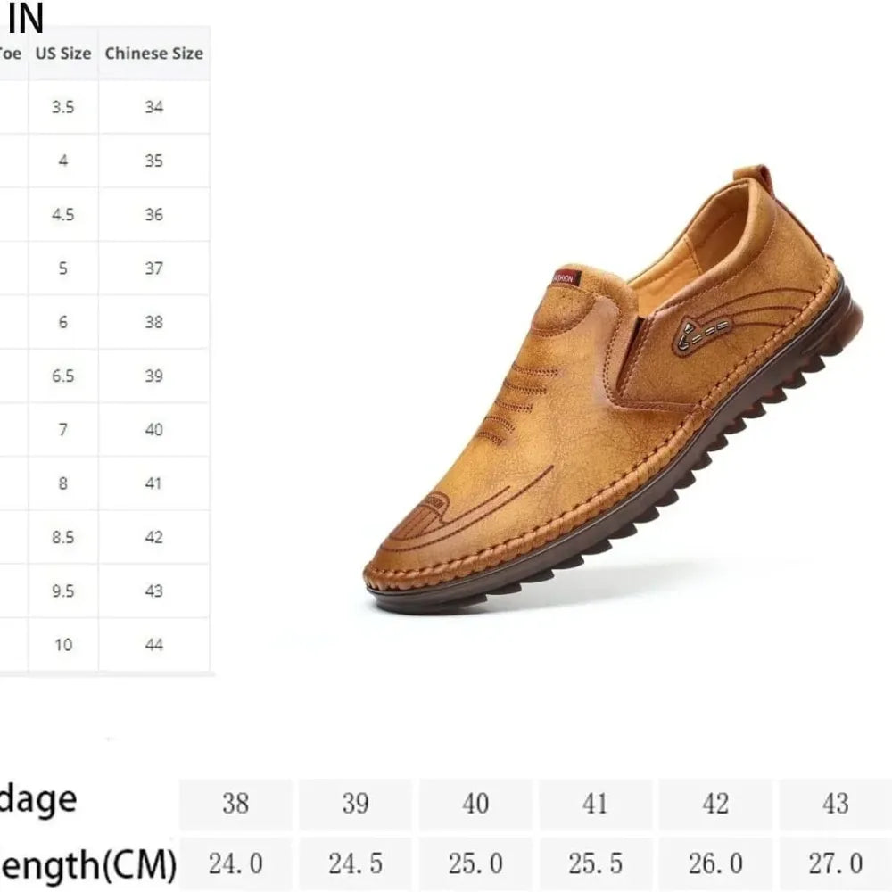 Classic brown leather shoes