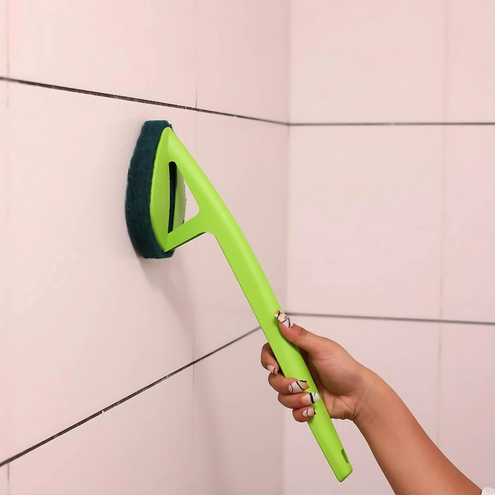 ErgoGrip Corner Scrubber with Long Handle (1 Pc)