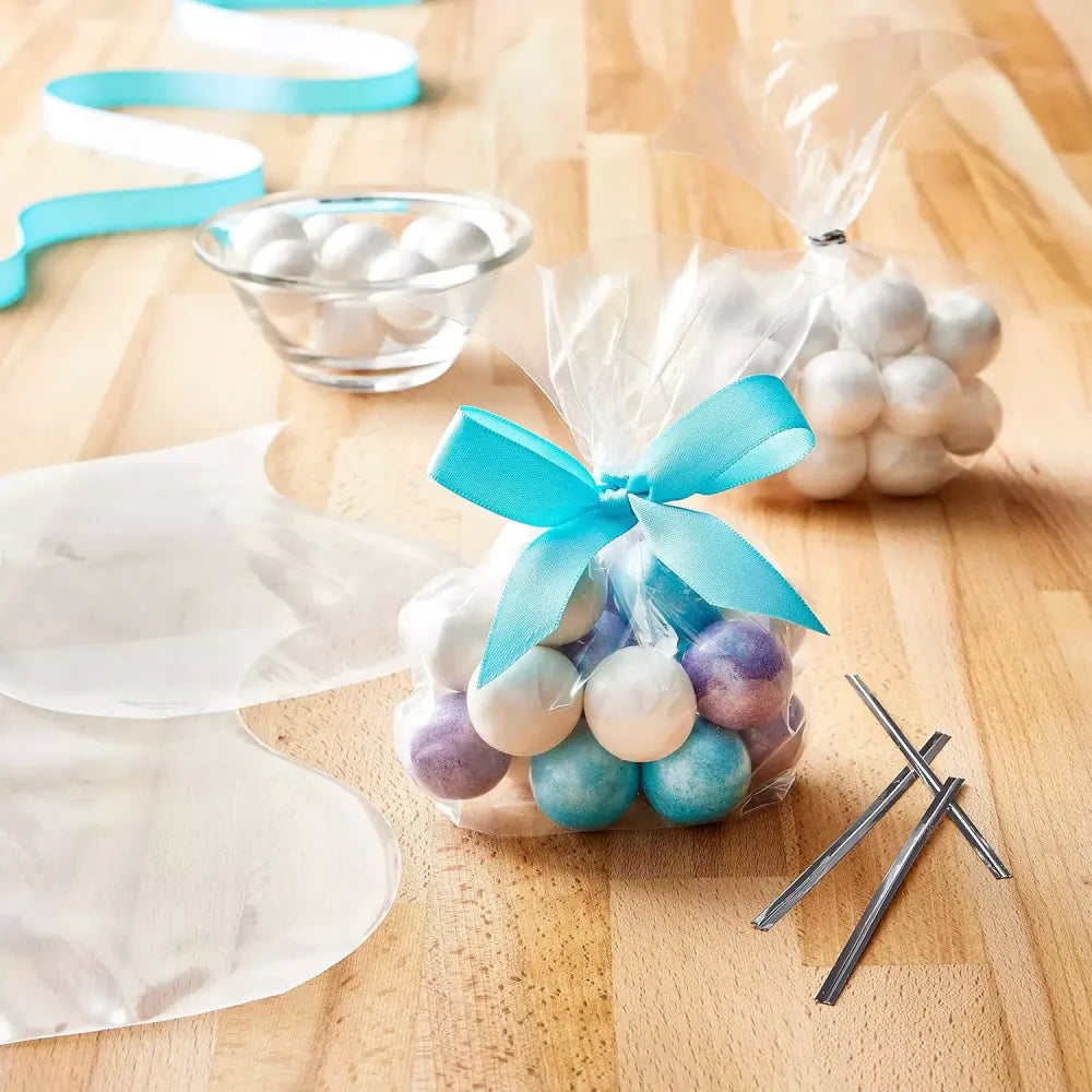 Clear flat treat bags - home & kitchen