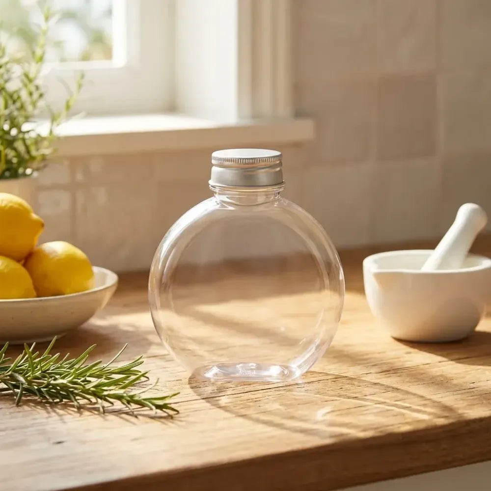 Clear plastic storage jar - home & kitchen