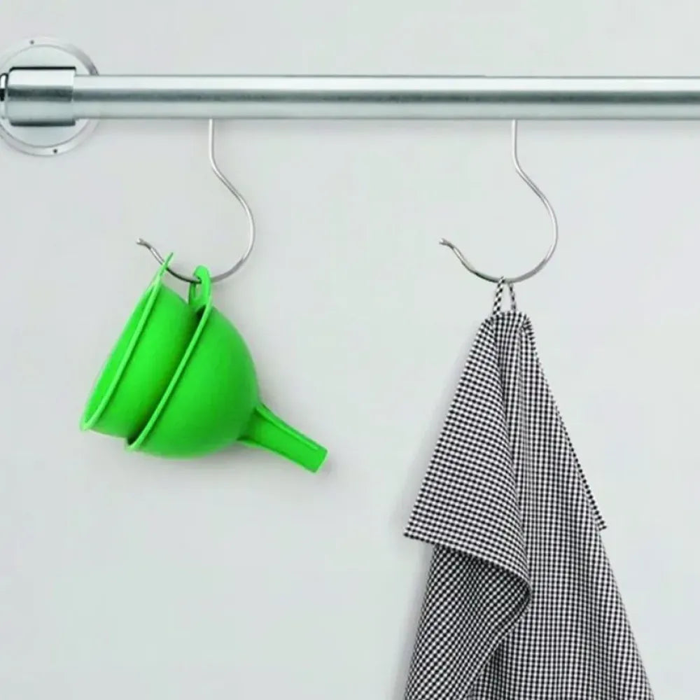 Collapsible silicone kitchen funnel - tool