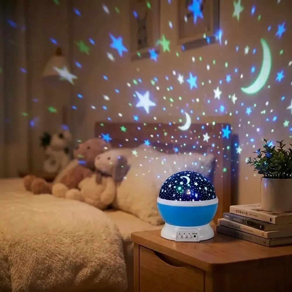 Color changing rotating projection lamp