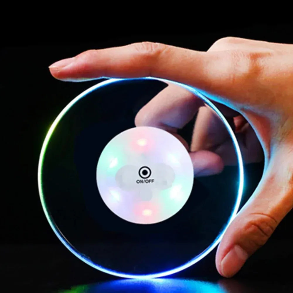 Colorful led drink coaster - home & kitchen