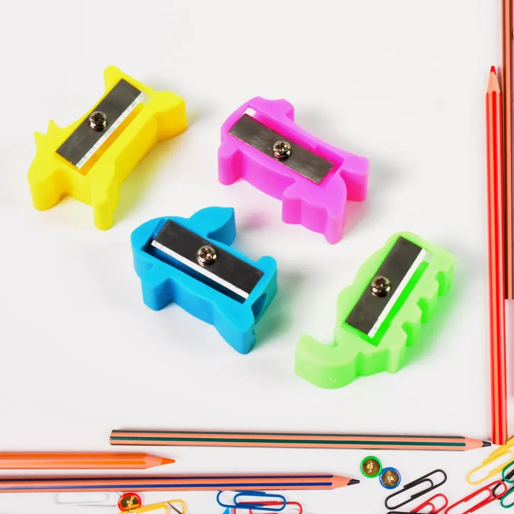 Colorful plastic pencil sharpener - office