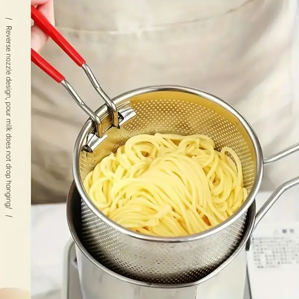 Compact deep fryer pot - kitchen tool