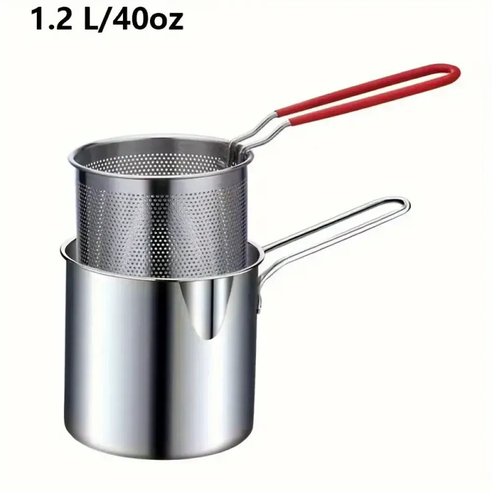 Compact deep fryer pot - kitchen tool
