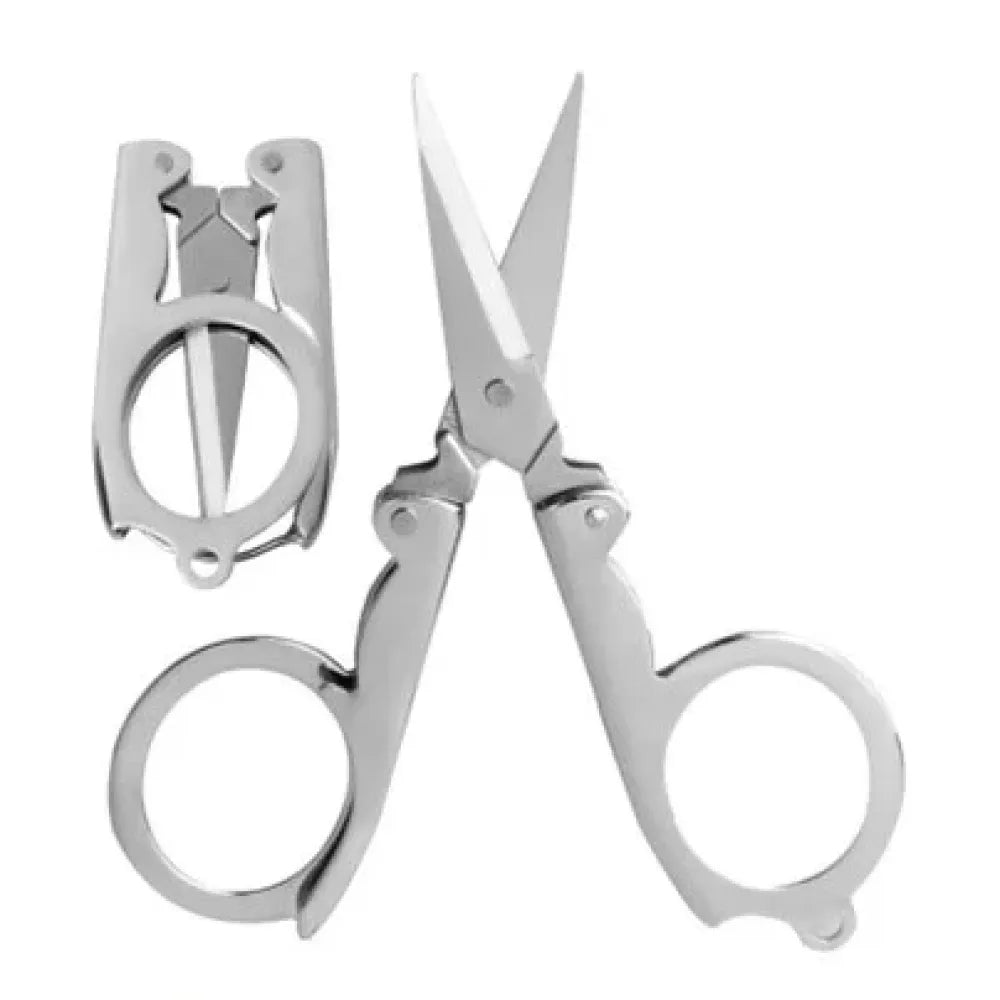 Compact folding craft scissors - office