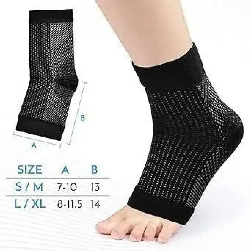 Compression socks for feet and ankles (black)