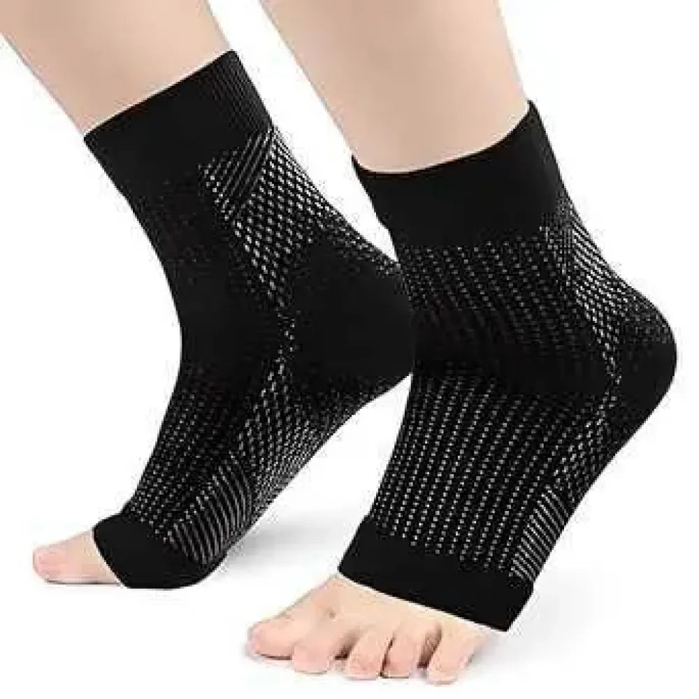 Compression socks for feet and ankles (black)