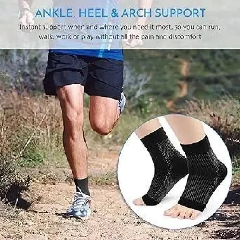 Compression socks for feet and ankles (black)