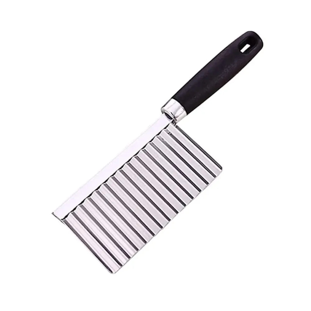 Crinkle-cut stainless steel knife - home & kitchen
