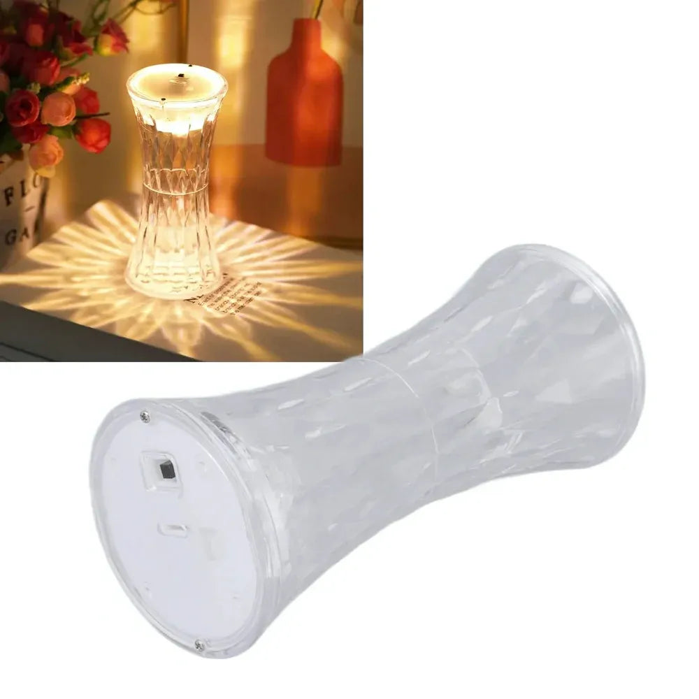 Crystal night light lamp - home decor