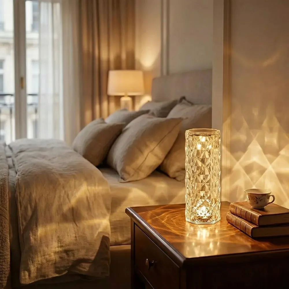 Crystal touch night light - home decor