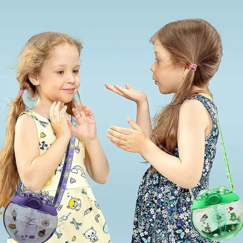 Cute donut kids water bottle - kitchen tool