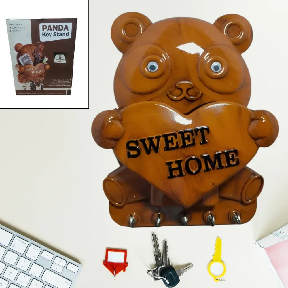 Cute panda key holder - home improvement