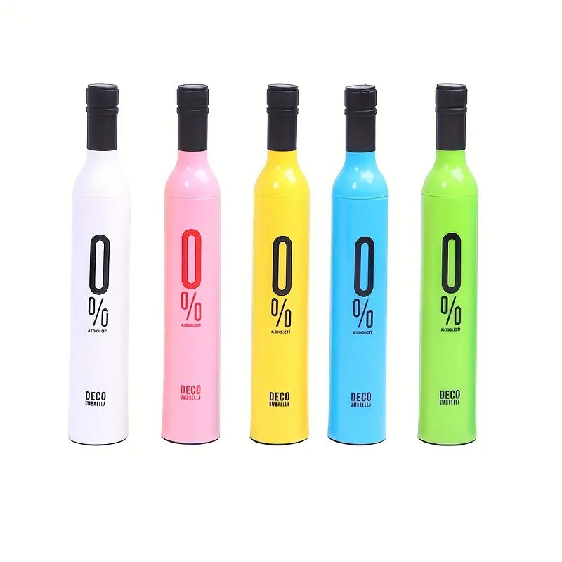 Pocket Folding Wine Bottle Umbrella
