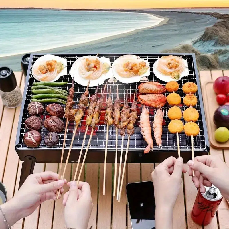 Portable Folding Charcoal Grill