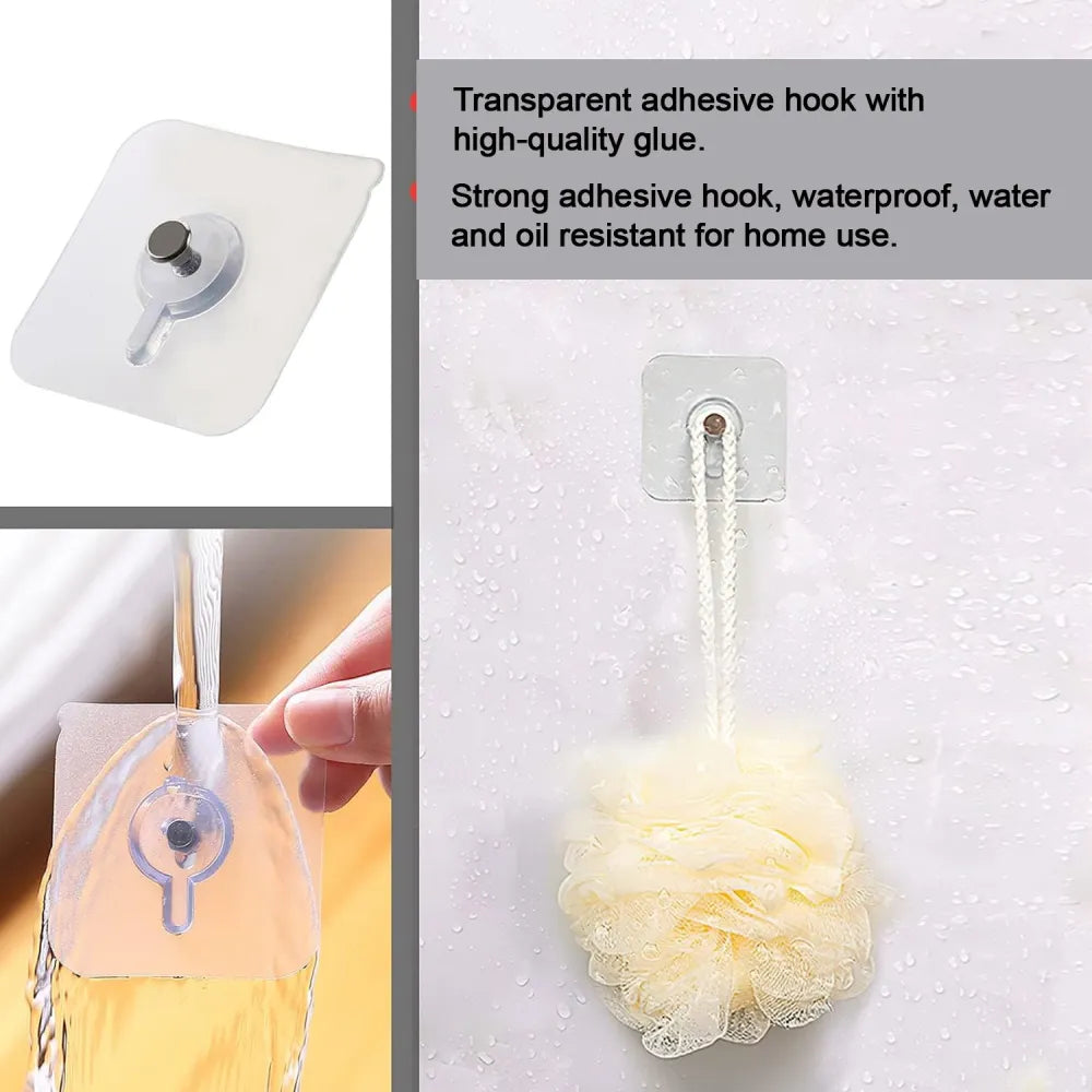 Damage-free adhesive wall hooks - home & kitchen