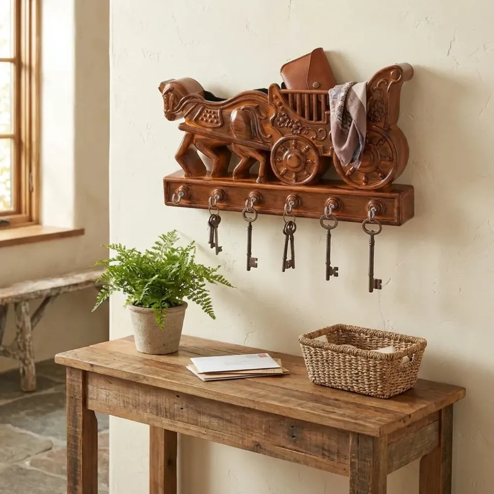 Decorative plastic key holder - office