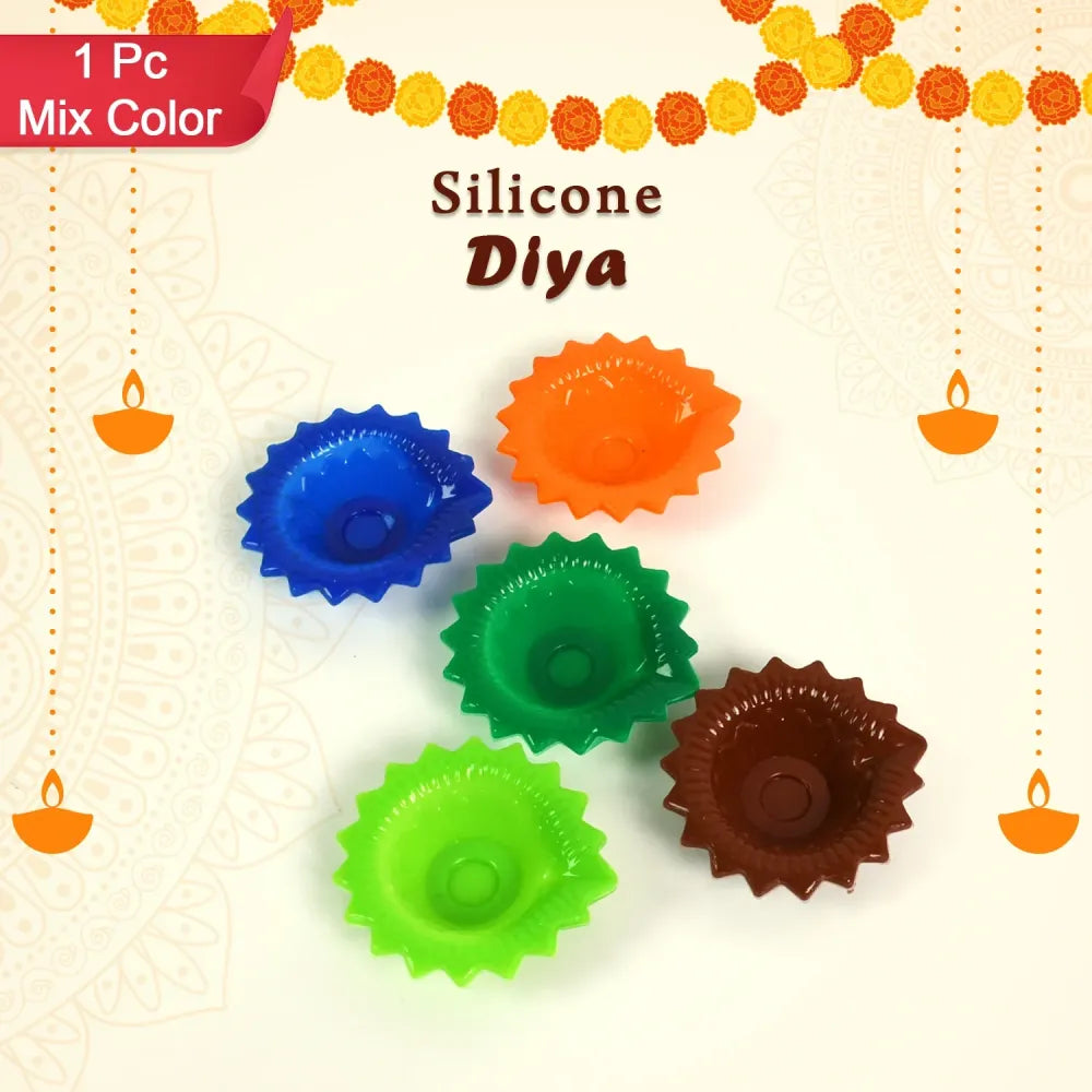 Decorative silicone diwali diya - home decor
