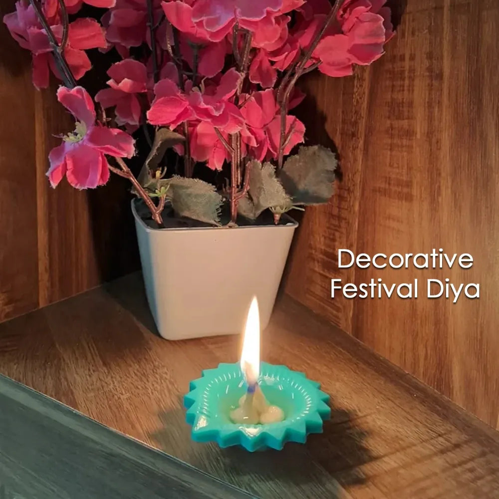 Decorative silicone diwali diya - home decor