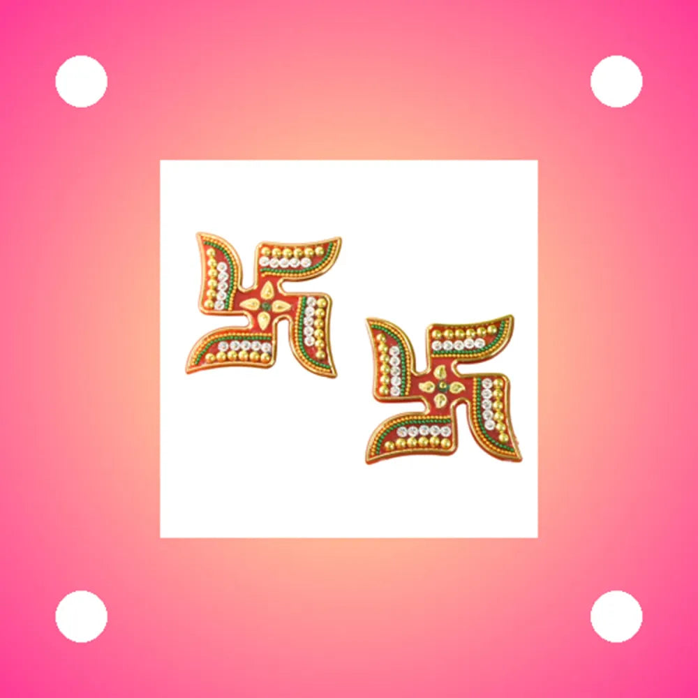 Decorative swastik sticker (2pc set) - home improvement