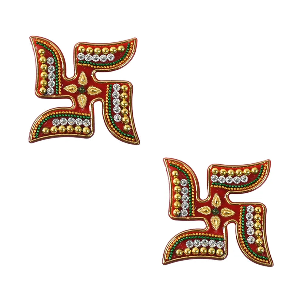 Decorative swastik sticker (2pc set) - home improvement