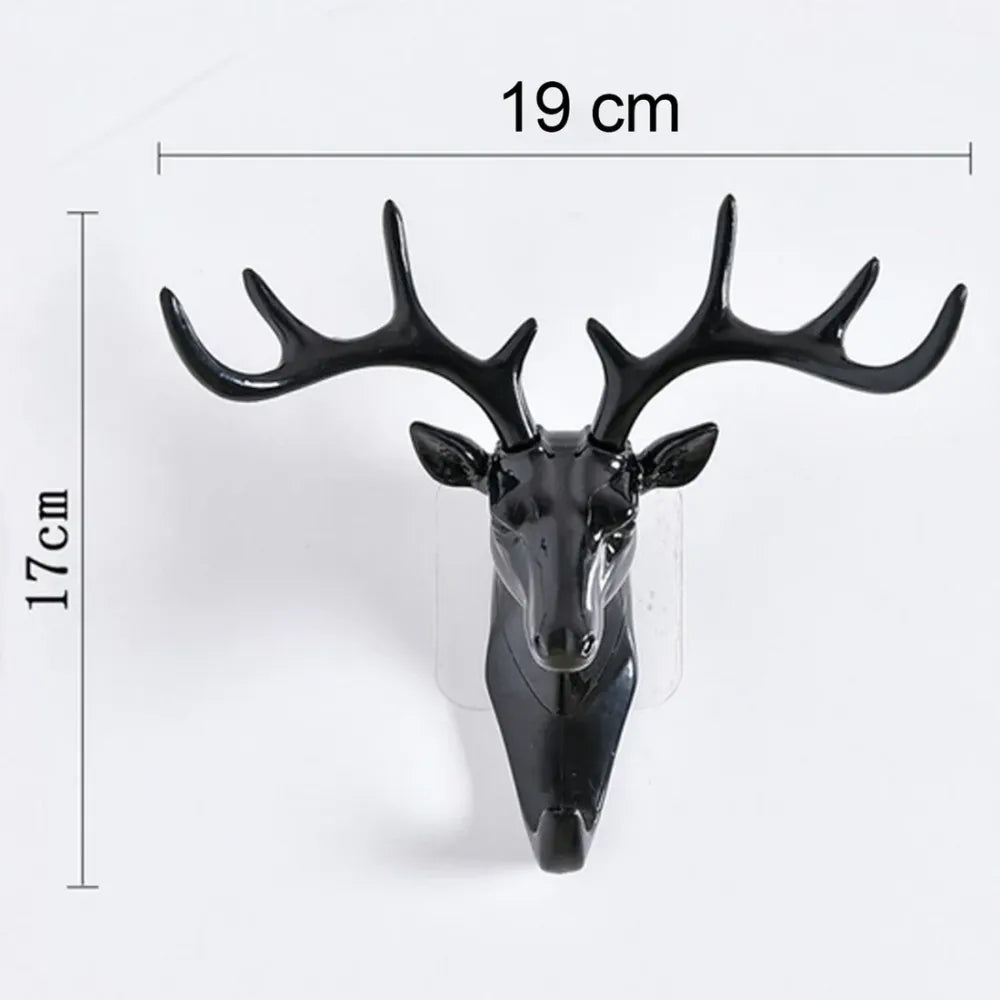 Deer head self-adhesive wall hook - home improvement