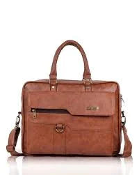 Sleek Faux Leather Messenger Bag